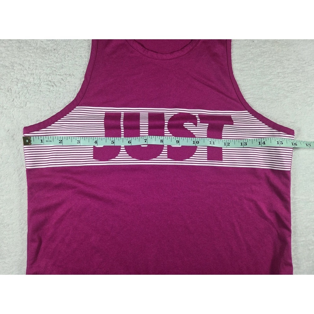 Nike Dri-FIT Just Do It Tank Top Women XS Pink Athletic Sleeveless - Picture 3 of 5